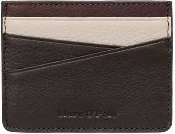 Marc O'Polo Junis Kartenhalter Leder, dunkelbraun (Burnt Coffee)