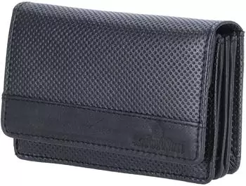 The Skandinavian Brand Damen Geldb&ouml;rse Quer, Leder, schwarz (44.02885.00)