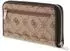 Guess Dorothy SLG Zip Around Wallet L, hellbraun (Latte Logo / Black)