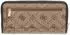 Guess Dorothy SLG Zip Around Wallet L, hellbraun (Latte Logo / Black)