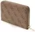 Guess Yvonne Medium Zip Around Wallet, Latte Logo (SLG)