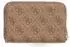Guess Yvonne Medium Zip Around Wallet, Latte Logo (SLG)