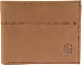 Carhartt Saddle Leather Bifold Wallet braun