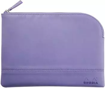 Rhodia Rhodiarama Rei&szlig;verschlussetui Kunstleder, M (16x22cm), irisblau (116639C)