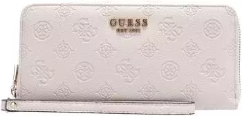 Guess Ella Logo SLG Zip Around, stone logo, L (20cm)