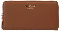 REPLAY Geldb&ouml;rse Zip Around Wallet Tan hellbraun - Hellbraun