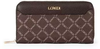 L.Credi Filiberta Zip Around Wallet, dunkelbraun, RFID-Blocker (1006118 332)