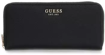 Guess Melody SLG Zip Around Wallet Large, schwarz, Damen