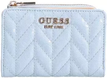 Guess Stacey SLG Zip Geldb&ouml;rse 2cc 12cm, hellblau