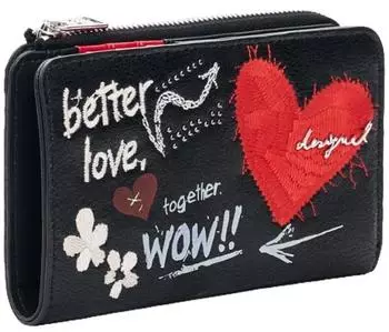 Desigual Wow Emma Geldb&ouml;rse schwarz