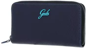GabsBags GMONEY17 Bull Basic Wallet Leder Zip Around dunkelblau Damen