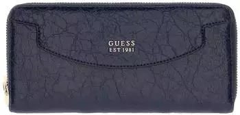 Guess Antonia SLG Zip Around Wallet L, mitternachtsblau