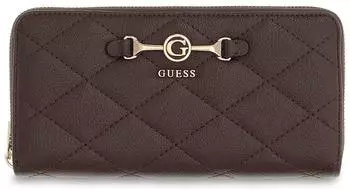 Guess Frances SLG Large Zip Around Wallet, braun