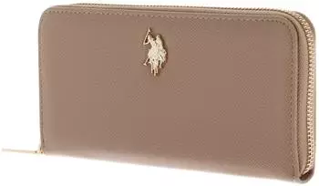 U.S. Polo Assn. Jones Zip Around Wallet beige