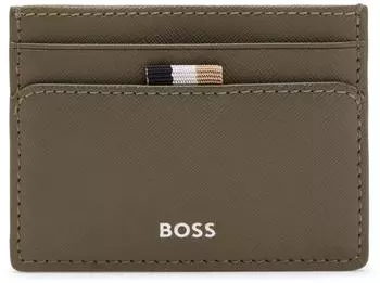Hugo Boss Zair Kartenetui, Leder, gr&uuml;n