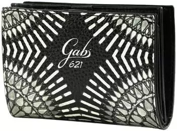 GabsBags GMONEY14 Wallet Jaipur Kalbsleder schwarz/wei&szlig; (G000130ND X2361 S0621)