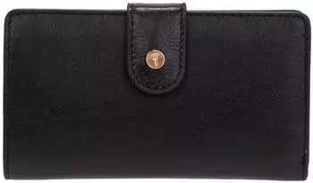 Joop! Panarea Belinda Geldbörse, Rindsleder, RFID-Blocker, 16cm, schwarz