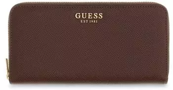 Guess Danielle SLG Zip Around Wallet L, braun