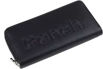 Bench Gro&szlig;e XXL Damen-Geldb&ouml;rse mit Rei&szlig;verschluss, schwarz