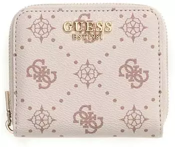 Guess Allegra Zip Around Wallet S, Vanilla Logo