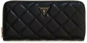 Guess Juliet SLG Large Zip Around Wallet, schwarz, Damen (SWQG)