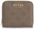 Guess Carmella Small Zip Around Wallet, Taupe Logo