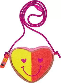 Die Spiegelburg Brustbeutel "Herz - Kleine Freunde" gelb, 12x10cm