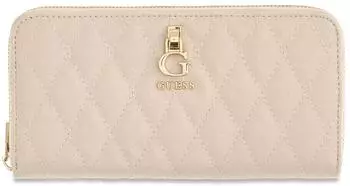 Guess Tamara SLG Zip Around Wallet L, bone