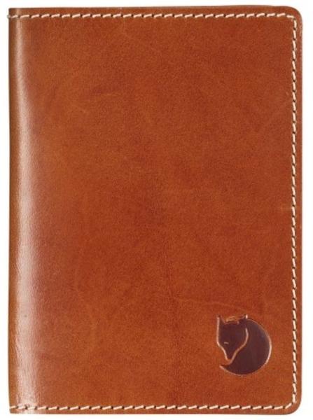 Fjällräven Leather Passport Cover cognac