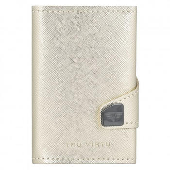 Tru Virtu Click & Slide Credit Card Wallet RFID whitegold/silver (241040001-03)