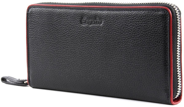 Esquire Piping Zip Around Wallet black/red (1961-07)