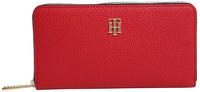 Tommy Hilfiger TH Essence Large Signature Zip-Around Wallet (AW0AW09021) corp arizona red