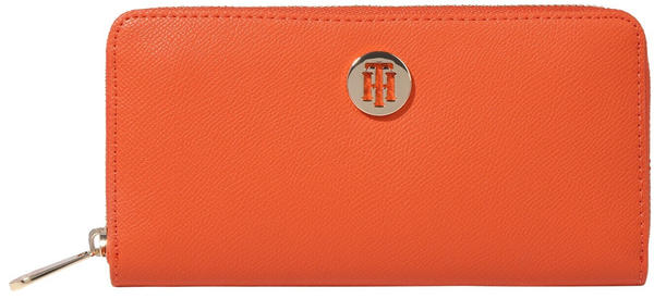 Tommy Hilfiger Monogram Plaque Zip-Around Wallet (AW0AW08891) tuscon orange