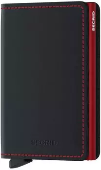 Secrid Slimwallet matte black & red