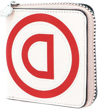 Desigual Logo Patch Zip Square Wallet beige