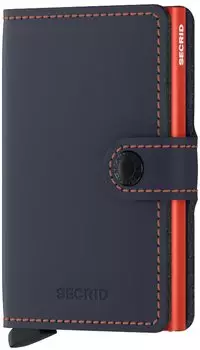Secrid Miniwallet matte nightblue & orange