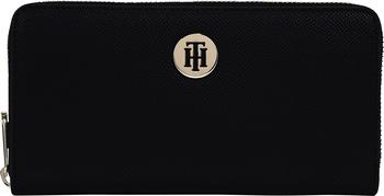 Tommy Hilfiger Large Monogram Zip-Around Wallet (AW0AW10539) black