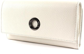 Mandarina Duck Mellow Leather Wallet with Flap L lily white