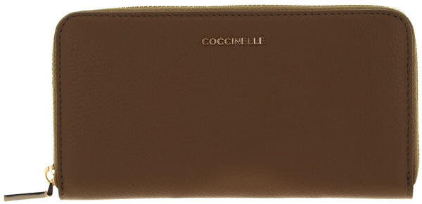 Coccinelle Metallic Soft Zip Wallet olive