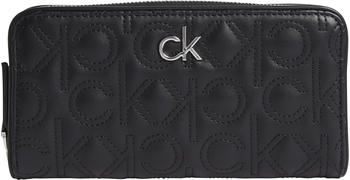 Calvin Klein Quilted Zip Around Wallet (K60K608607) black