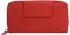 red: Bugatti Vertice Ladies Zip Wallet with Strap 24CC