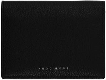 Hugo Boss Klappbares Kartenetui aus genarbtem Leder mit Metallic-Logo - Card holder Storyline Black 58089252 Schwarz