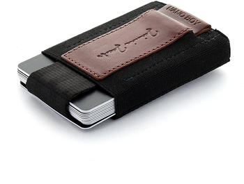 Jaimie Jacobs Nano Boy mit kleiner Münztasche aus Elastik dark brown