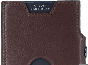 Von Heesen Whizz Wallet with Push Button and XL Coin Pocket brown