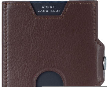 Von Heesen Whizz Wallet with Push Button and XXL Coin Pocket brown