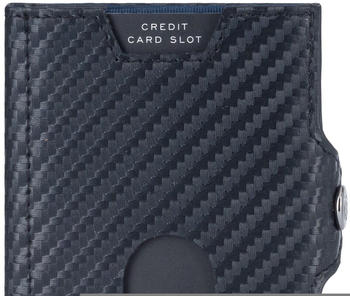 Von Heesen Whizz Wallet with Push Button and without Coin Pocket carbon