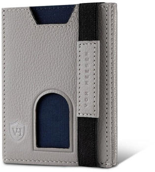 Von Heesen Whizz Wallet with Elastic Band and XL Coin Pocket grey
