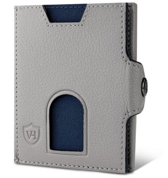 Von Heesen Whizz Wallet with Push Button and XL Coin Pocket grey