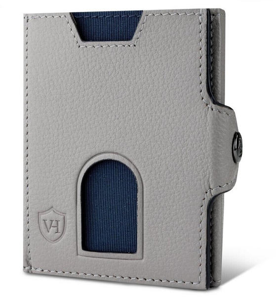 Von Heesen Whizz Wallet with Push Button and XXL Coin Pocket grey