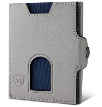 Von Heesen Whizz Wallet with Push Button and Mini Coin Pocket grey